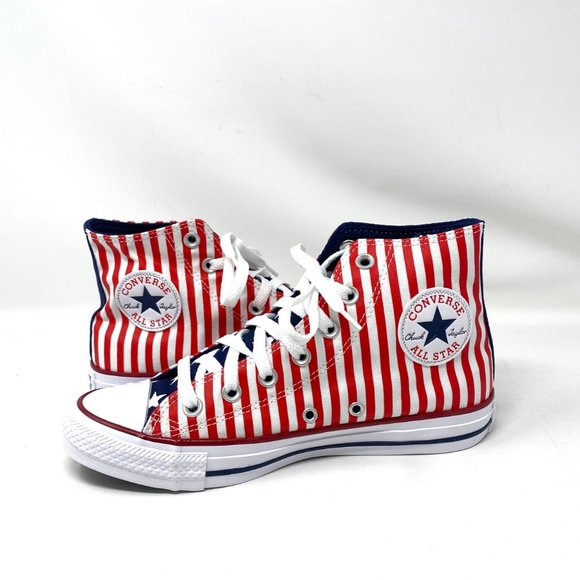 💖MEGA SALE💖CONVERSE 170813F Women CTAS High Red White STARS STRIPES  Sneaker - Picture 5 of 9
